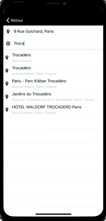 Application TaxiClub — réservation de taxi